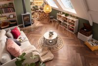 Dunkles Boho-Wohnzimmer Mit Handgemachten Teppichen Dunkles Boho-Wohnzimmer Mit Handgemachten Teppichen