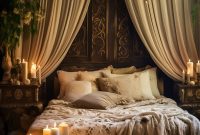 Dunkles Boho-Wohnzimmer Mit Edlen Möbeln Dunkles Boho-Wohnzimmer Mit Edlen Möbeln