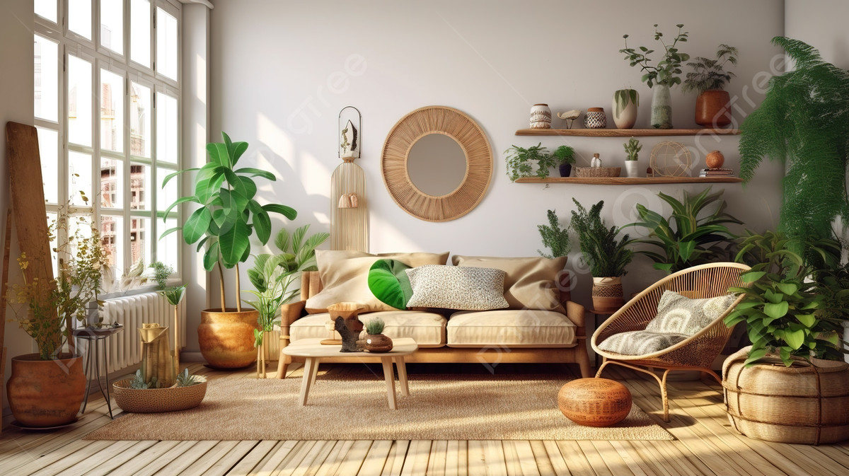 Dunkles Boho-Wohnzimmer Mit Luxuriösem Design